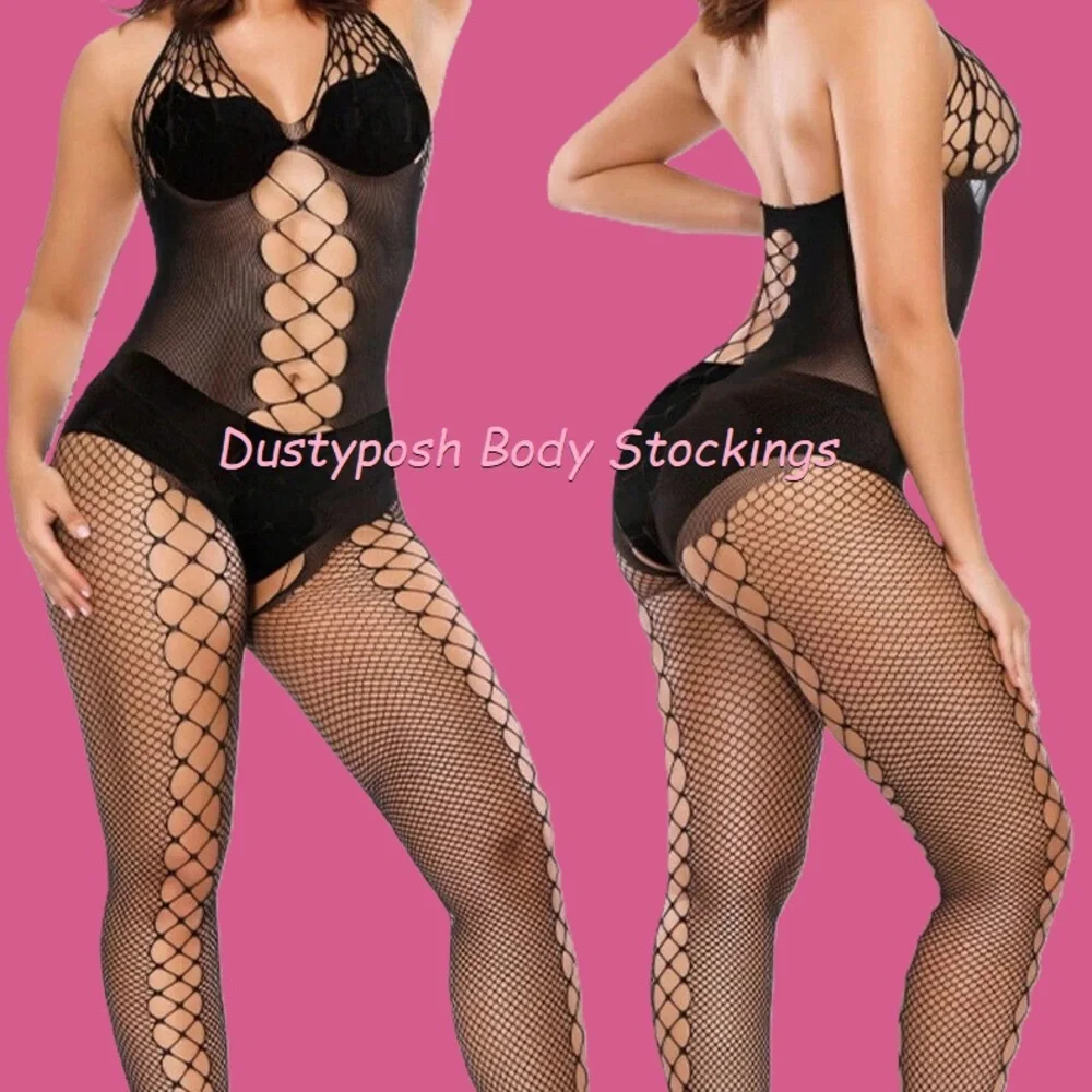 Sexy Body Stocking Pantyhose Tights Halter Sexy Lingerie Gift Bedroom Club Red